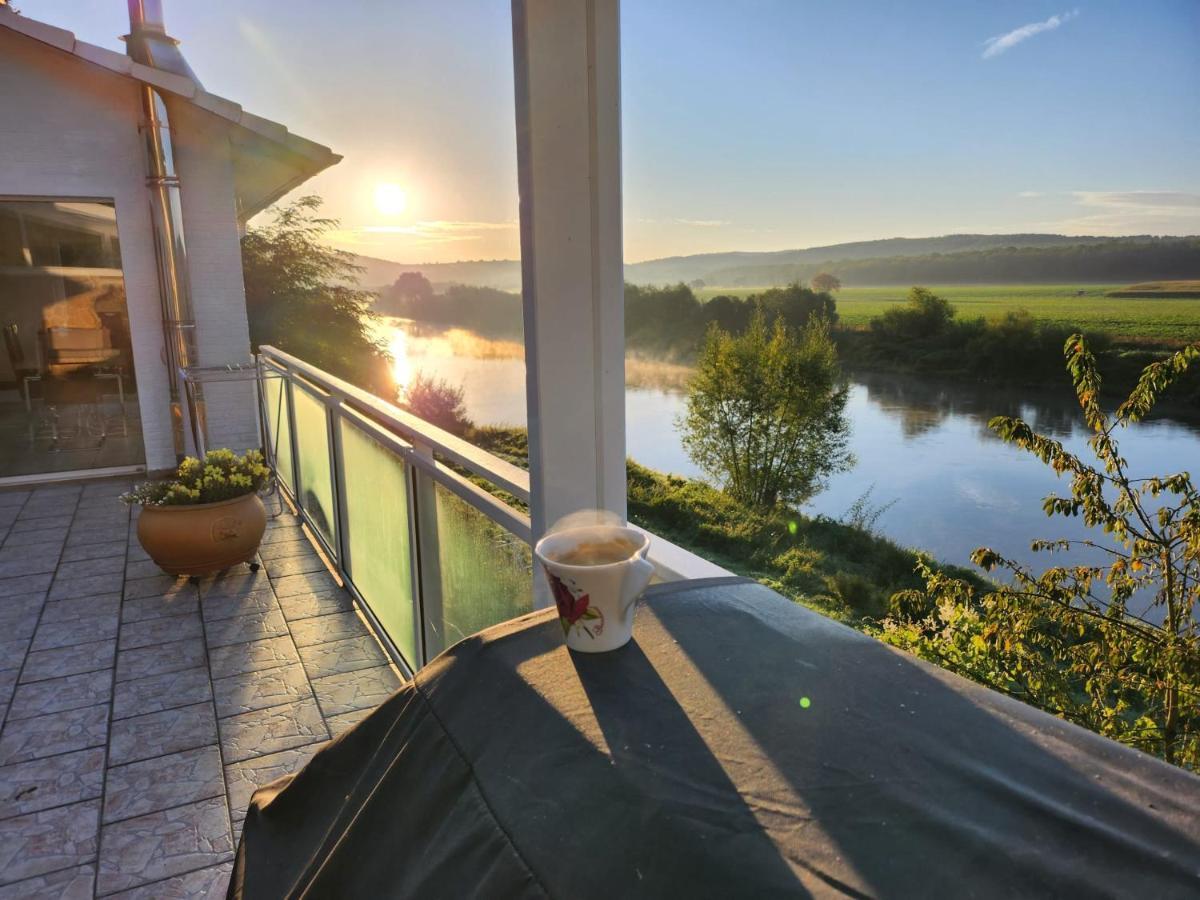 Haus An Der Weser Ferienwohnung Brevorde Εξωτερικό φωτογραφία